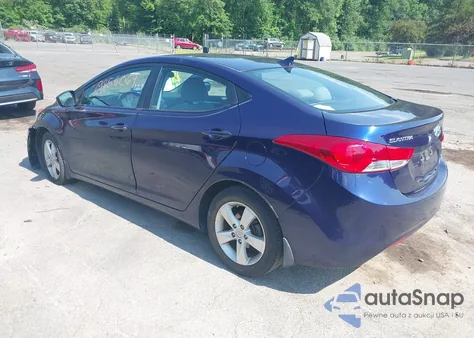 2013 Hyundai Elantra Gls z USA, uszkodzony, nr VIN 5NPDH4AE8DH329842
